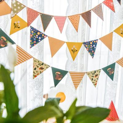 Bandeirola de Aniversário Infantil para o Primeiro Aniversário do Bebê, Fundo de Festa ou Decoração de Barraca de Acampamento