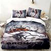Denver Broncos 3pc Set Perfect for Bedroom Use Comfortable Bedding Set Includes a Duvet Cover and Two Pillowcases Ideal Birthday or Christmas Gift