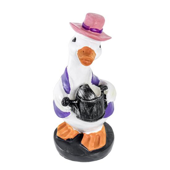 Gardening Duck Statue Outdoor Garden Yard Farm Duck Resin Figurine