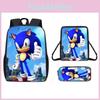 Children Cartoon Pattern Breathable Backpack Three Piece Set