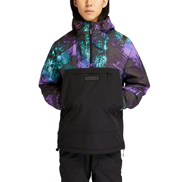Timberland Colorblock Hooded Thin Short Puffer Jacket Men's A22HW-CD0