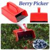 Berry Picker Ergonomic Berry Pick Rake with Metal Comb Plastic Blueberry Picker Scoop with Ergonomic Handle for Blueberries