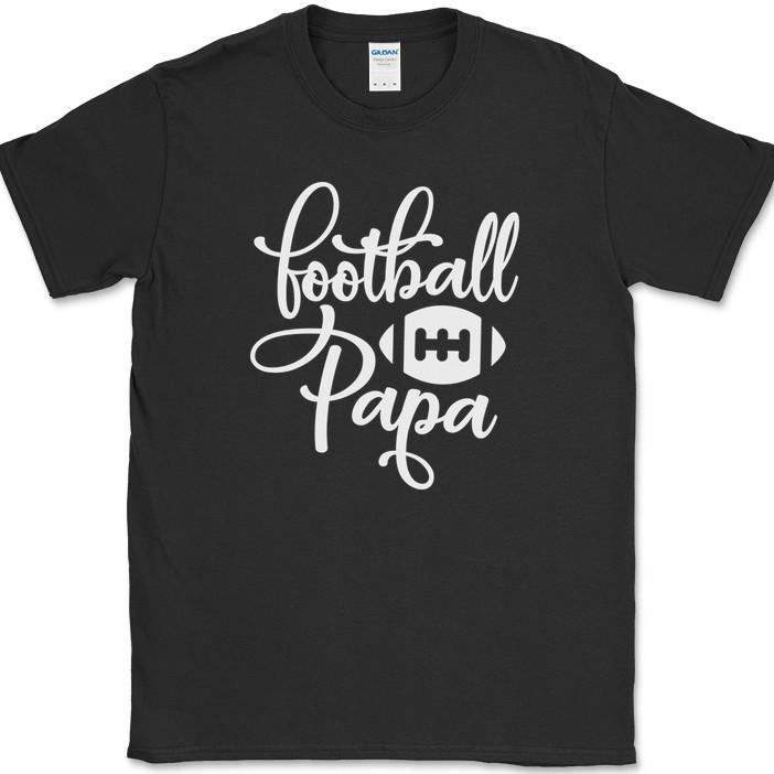 

FOOTBALL PAPA T-Shirt Funny Family Humor Sport Fathers Day Group Tee 4XL