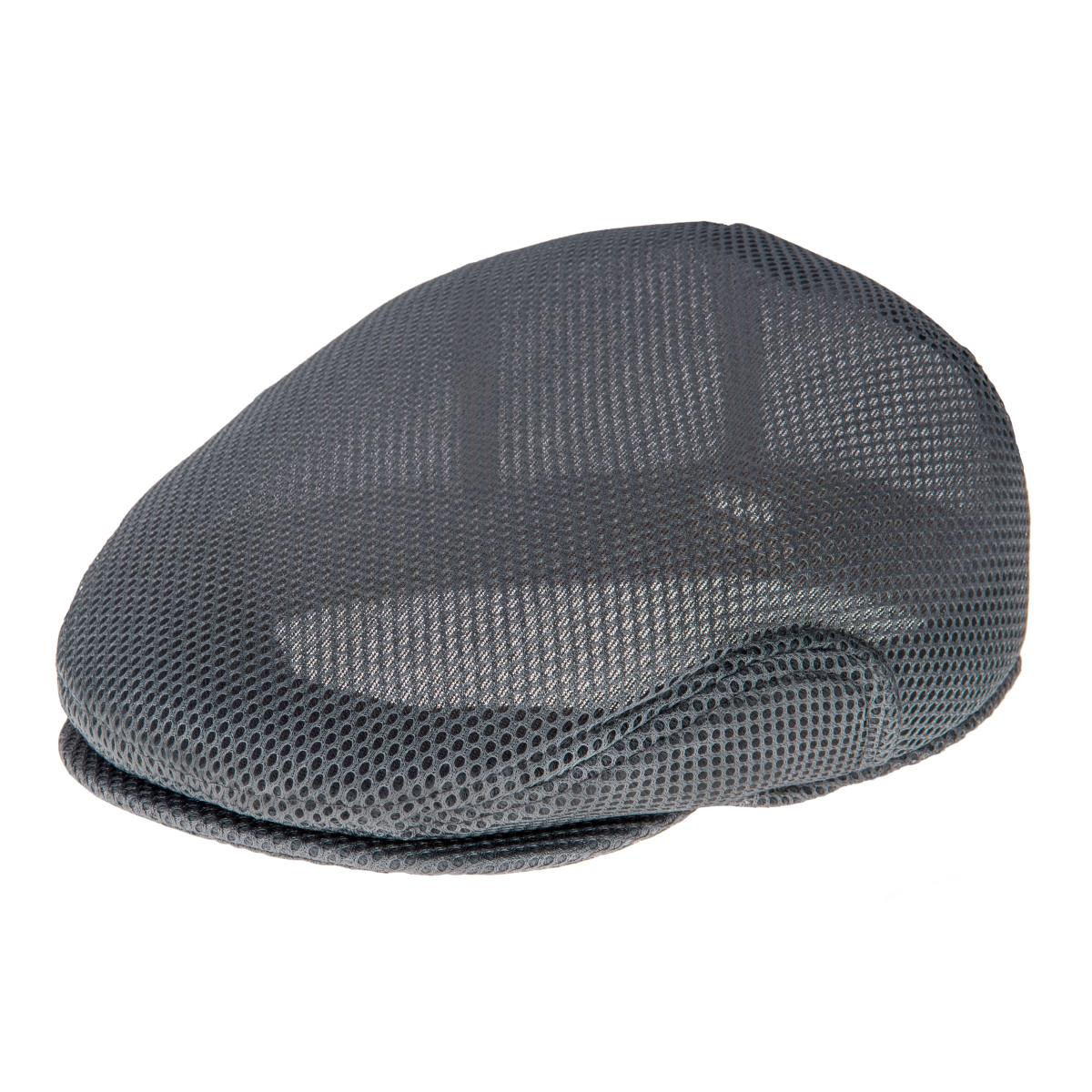 Freedom Outdoors Men's Black Voboom Breathable Mesh Summer Hat Newsboy Beret Ivy Cabbie Flat Cap Breathable Classic Boston Scally Driving Cap 63Cm