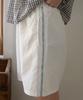 WIOE Floral Taping Nylon Short_White