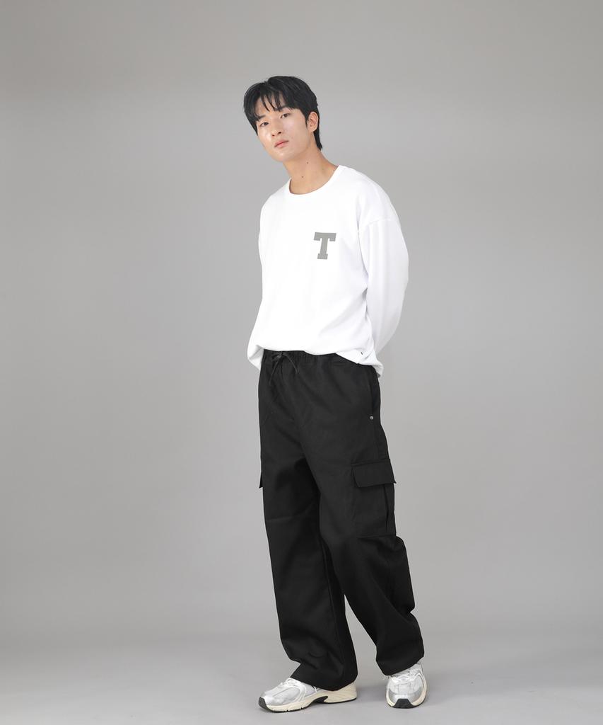 Seinteukeulu Rivet Fix Ex Wide Cargo Pants Rec-360 Black