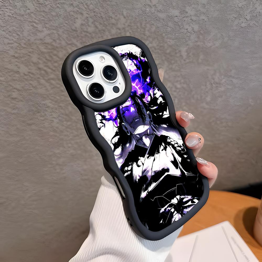 

Jujutsu Kaisen Geto Suguru Phone Case for iPhone 17 16 15 14 13 12 11 Air Pro Max Plus Wavy Edge TPU Colorful Cover Cover Pretty iPhone 15