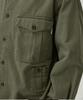 MAGOODGAN Labor 2121 Herringbone Cotton Oversized Khaki Military Shirt