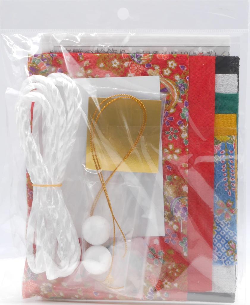 Takagi Fiber Panami Hinamatsuri Craft Chirimen Kyoto Hina Doll Wreath No needles or thread No sewing HM20 Kit Decoration. required! required.