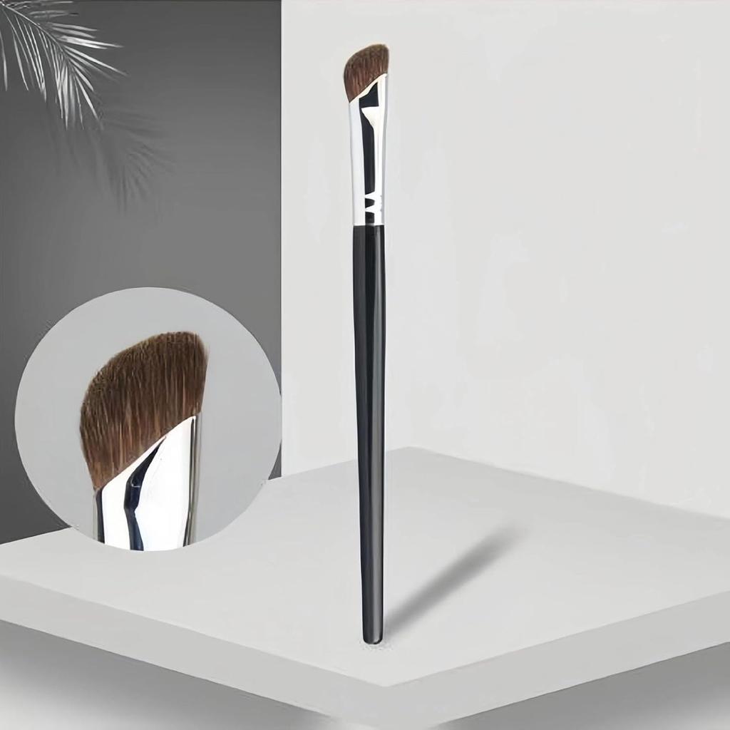 TEONEI Nose Contour Brush Half Fan-Shape Nose Shadow Brush Angled Concealer Brush Under Eye Blushes Highlighter Brushes for Blending Liquid Cream