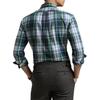 Polo Ralph Lauren Plaid Print Button-Down Collar Long Sleeve Shirt Men Shirts Green MNPOWOV16823861100