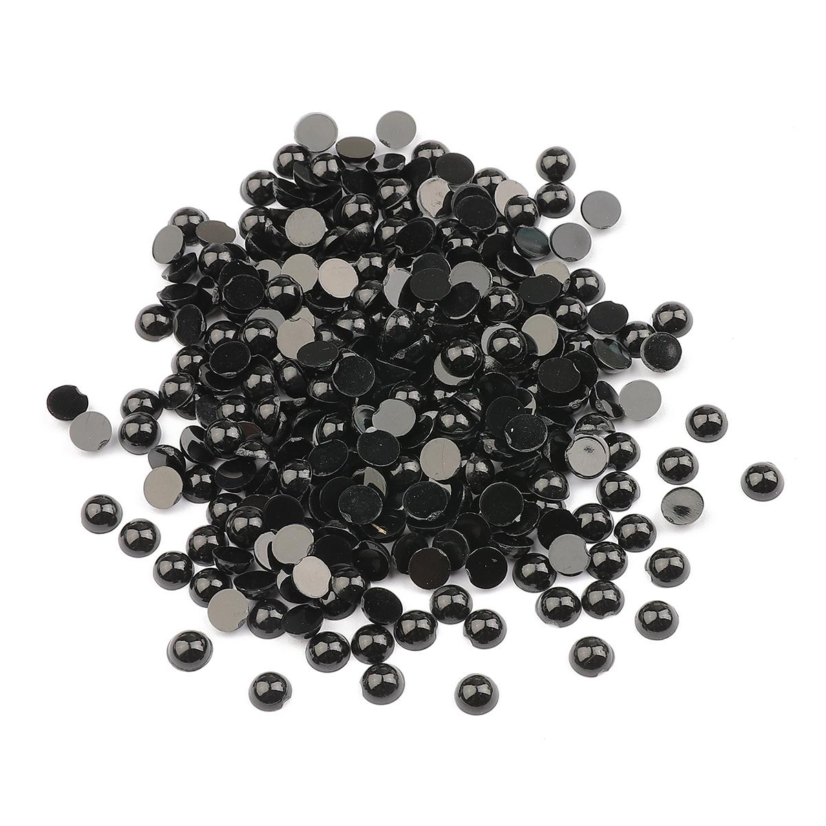 

20-100 шт./пакет, черные акриловые безопасные глаза, овальные бусины с плоской спинкой для куклы-медведя, кукольного животного, поделки своими руками, детские игрушки, аксессуары для глаз 5mm 300pcs чёрный