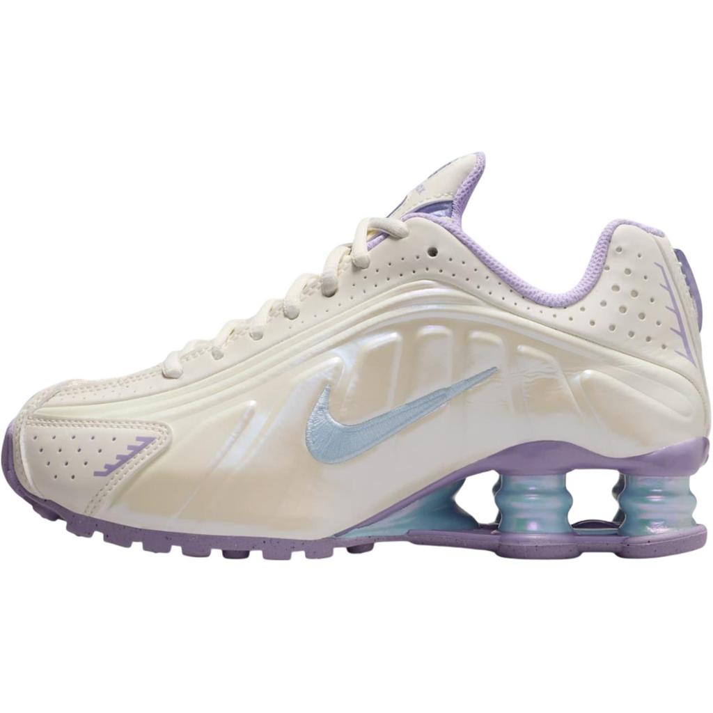 Nike Shox R4 GS Soft Pearl Celestine Blue Kids Sneakers Cream Hydrangeas White IH4050-001