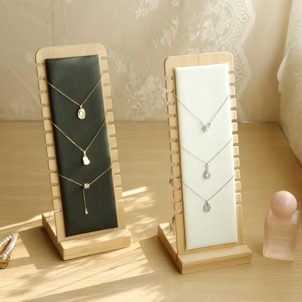 Creative Wooden Necklace Frame Bracelet Support Jewelry Display Props  Living Room