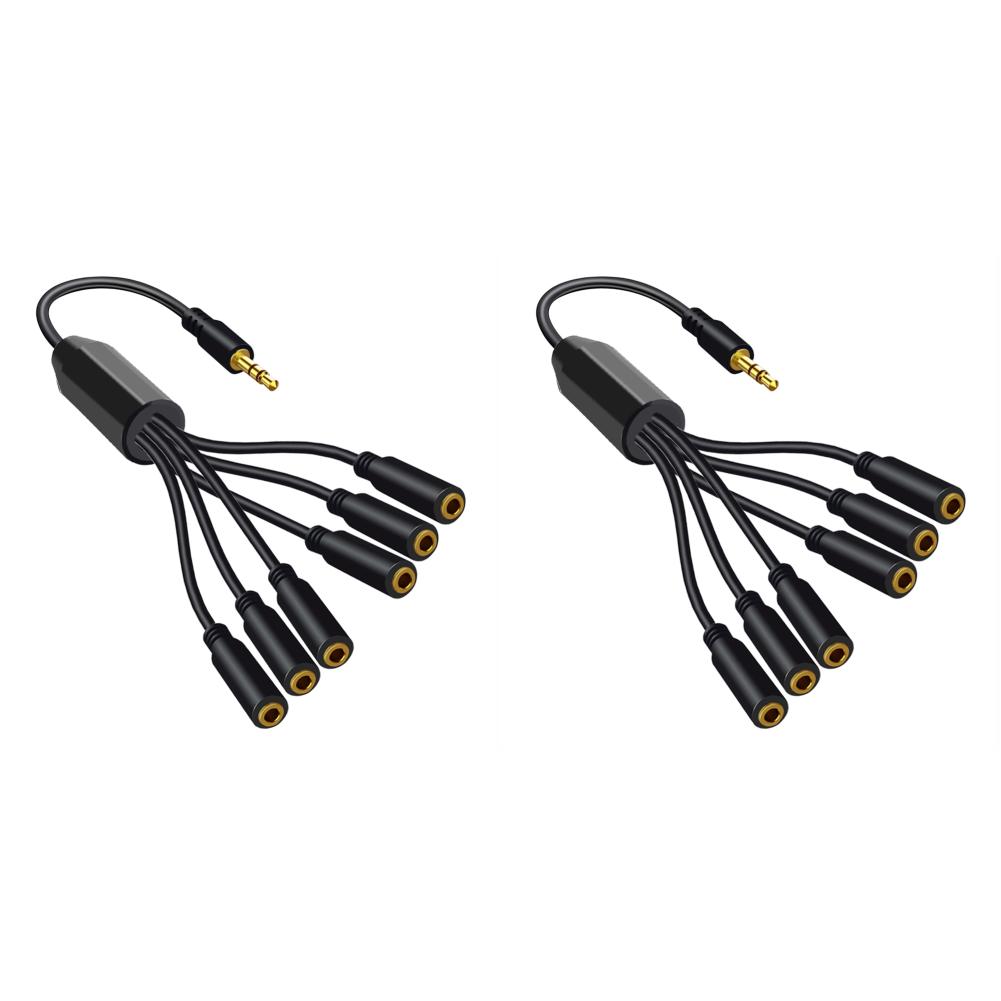 

EY# от 1 до 6 способов, разветвитель для наушников 3,5 мм, кабель 3,5 мм, 1/8 дюйма TRS между мужчинами и женщинами