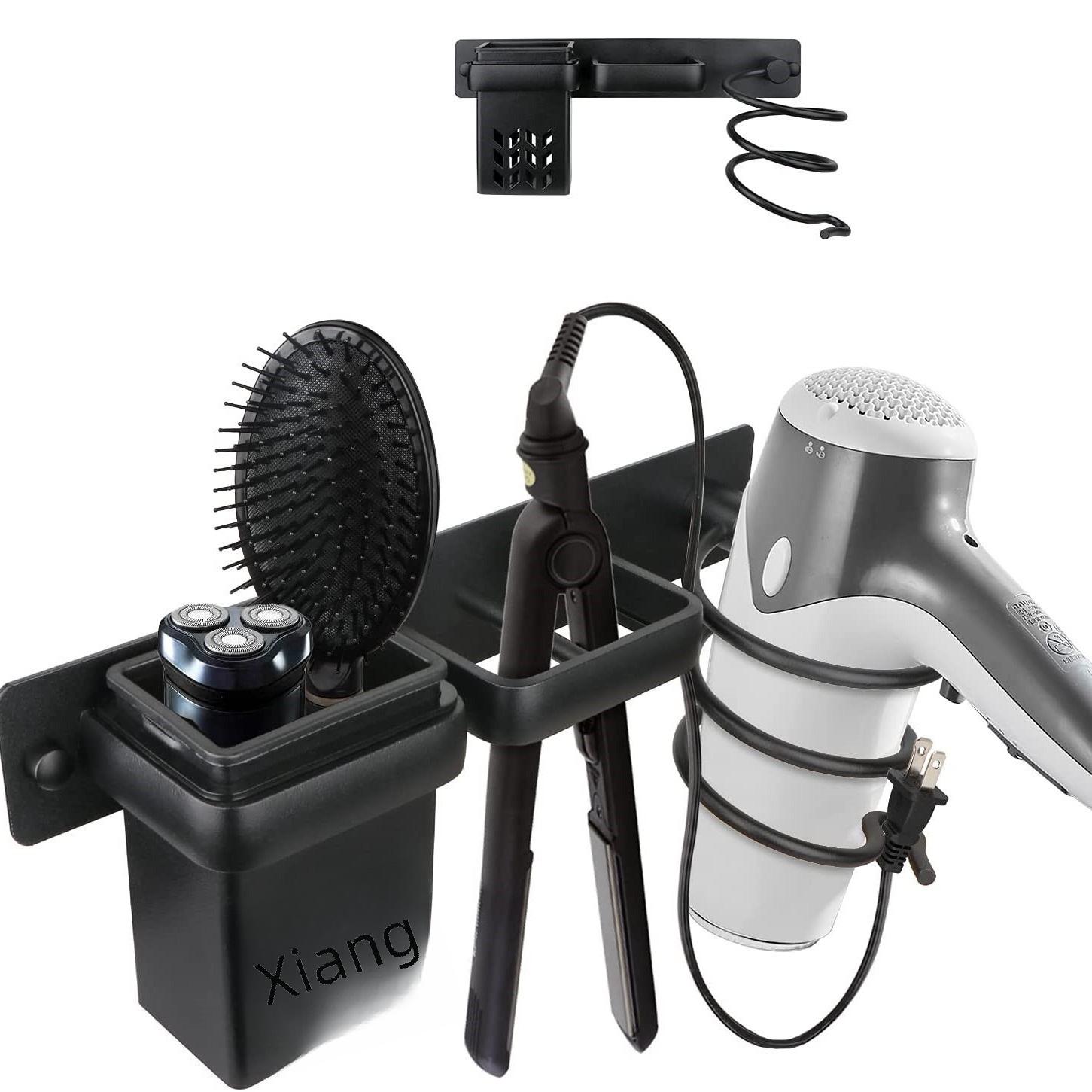 

Wall-Mounted Hair Dryer & Styling Tool Holder for Bathroom or Hotel