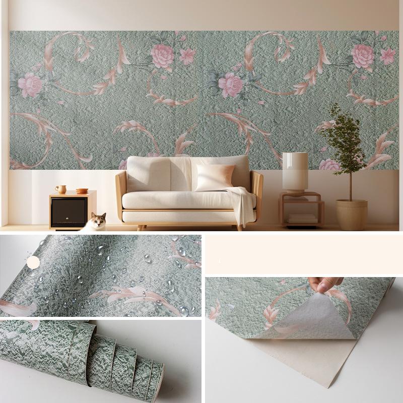 

Ретро водонепроницаемые влагостойкие обои утолщенные самоклеящиеся обои для ремонта стен 45cm*9m