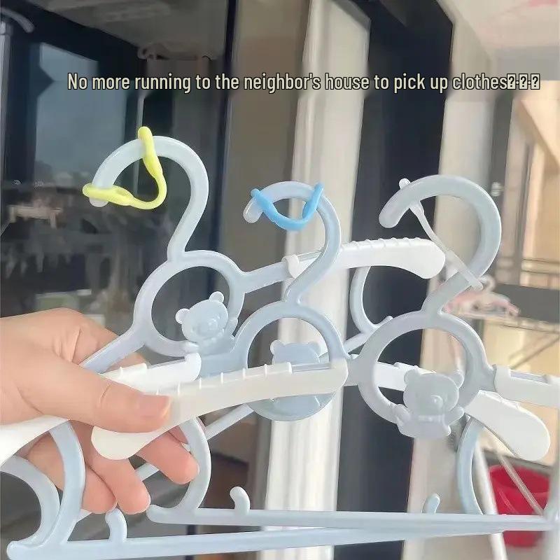 Newcomer 0.7: Windproof Anti-slip Clothes Drying Hanger & Fixing Buckle