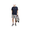 Emporio Armani EA7 Logo Print Knit Crew Neck T-Shirt Men Tops Blue 7M000302-AF12874-UB102