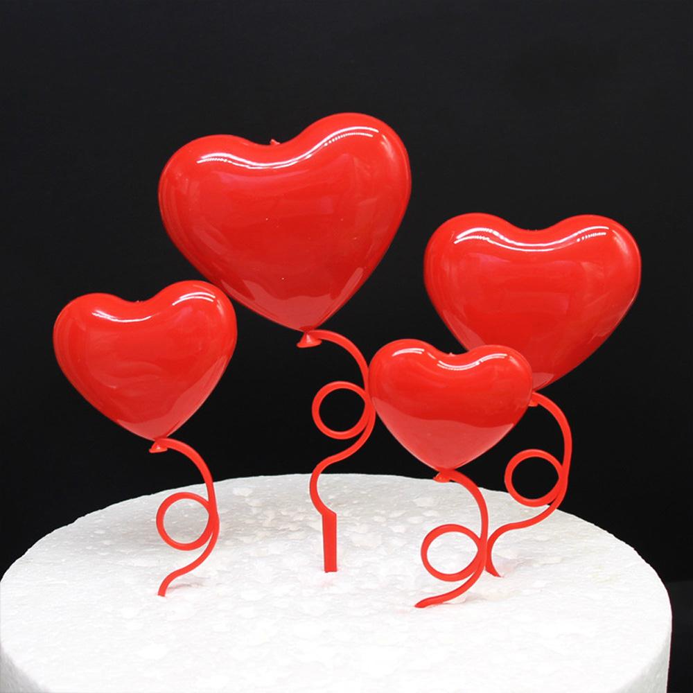 Love Balloon Cake Flag Pennant Cupcake Valentine's Day Cake Topper Party Supplies Cake Decoration