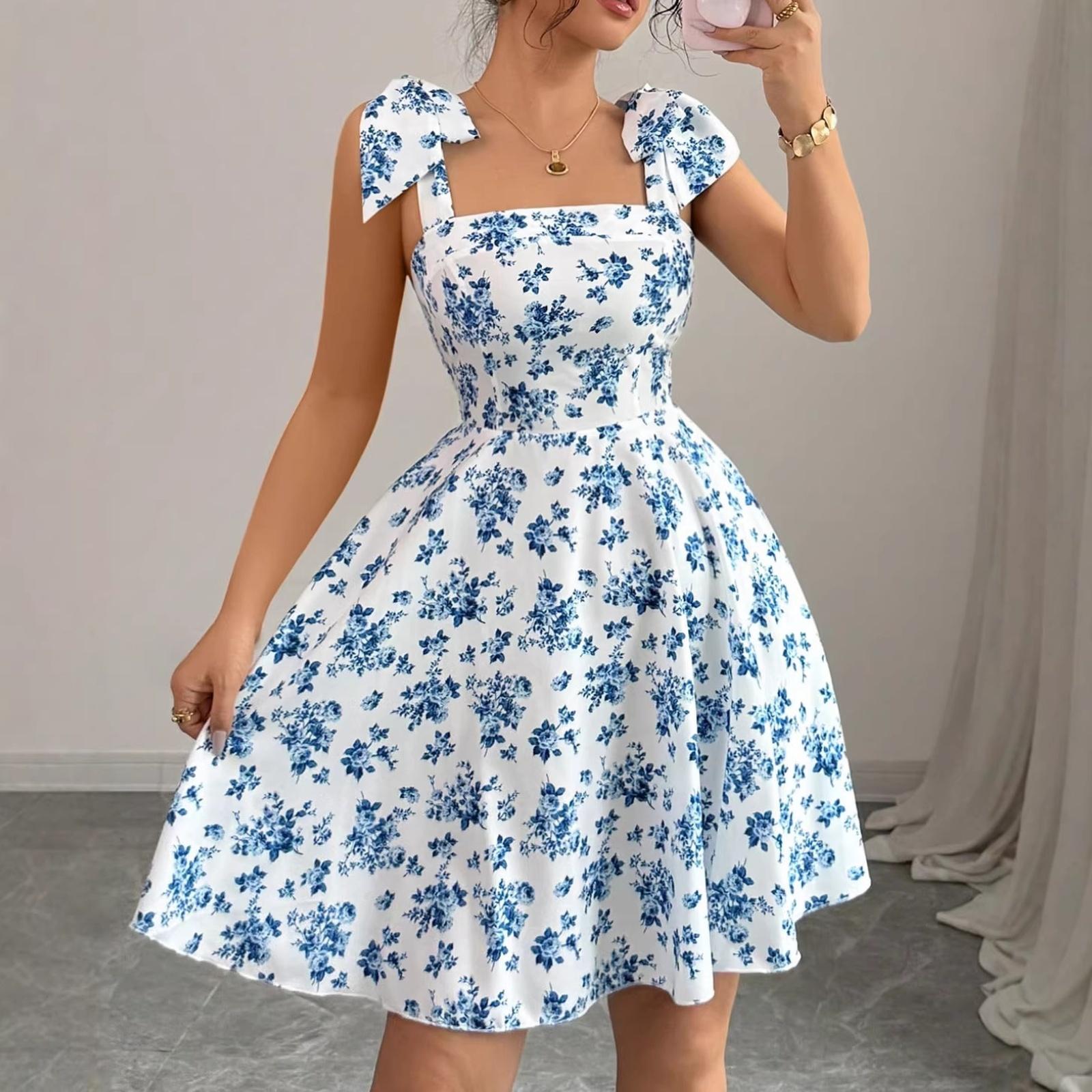 

Women s Striped Shirt Dress Short Sleeve Button Front Casual Loose Fit Dress L синий
