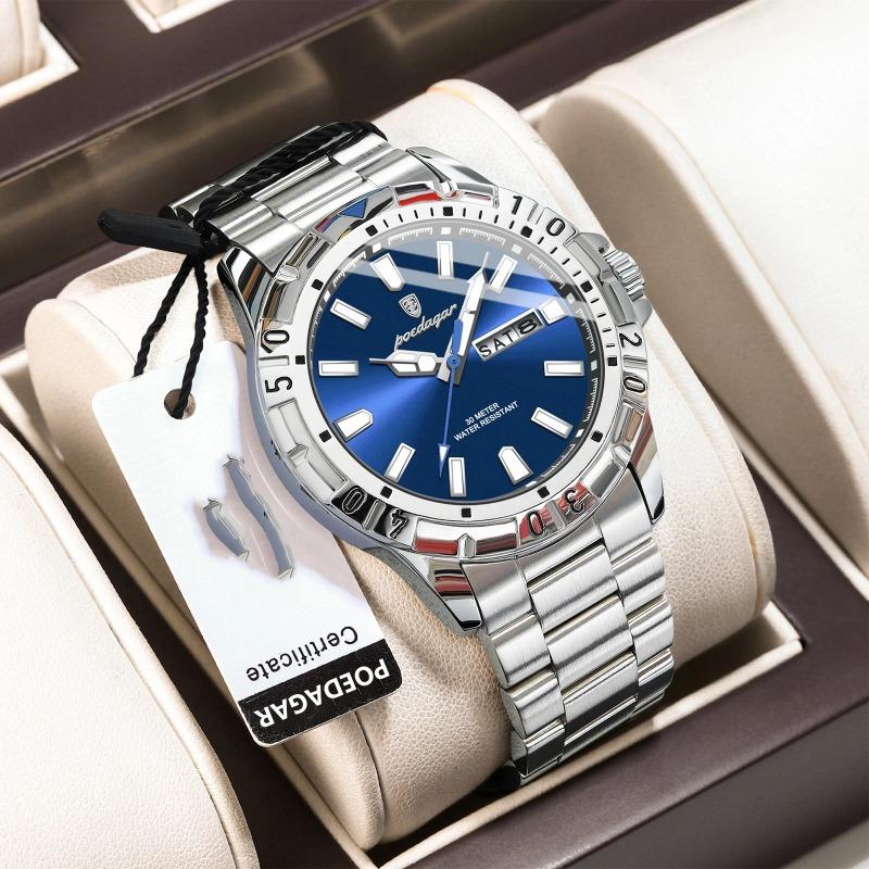 Top Brand Waterproof Fashion New Men s Double Calendar Watch Super Luminous Watch
