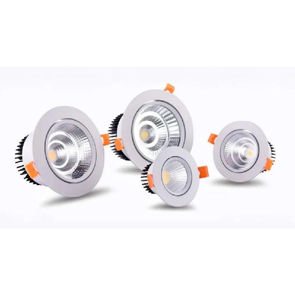 4 Types Dimmable Recessed LED Downlights 5W 7W 9W 12W 15W 18W COB LED Ceiling Lamp Spot Lights AC110-220V Round LED Panel Light