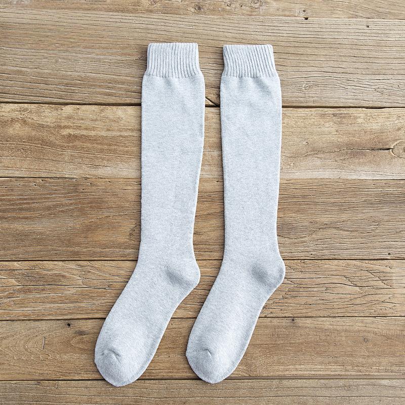 Men's Winter Compression Stocking Warm Hot Knee High Long Leg Terry Socks Cotton Thicken Cover Calf Socks