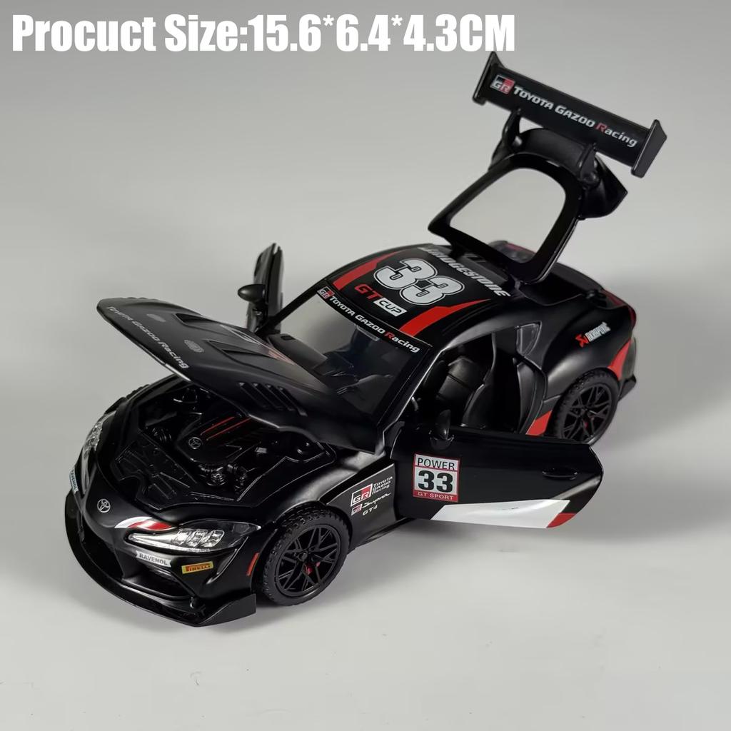 1:32 Toyota Supra GT4 GR Track Version Supercar Alloy Metal Diecast Model Car Home Trendy And Desktop Display Ornaments Birthday