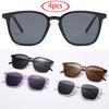 Kwadratowe Małe Okulary Przeciwsłoneczne Damskie Fioletowy Gradient Y2K Retro Hip Hop Okulary Ochrona UV400 Modne Okulary Słoneczne