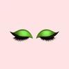 2 Pairs Reusable Lazy Eyeshadow Eyelash Patch Quick Makeup Waterproof Eyeliner Sticker  Female