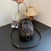 Nuova borsa a secchiello da boutique da donna nuova borsa obliqua retrò alla moda versatile con coulisse borsa a mano