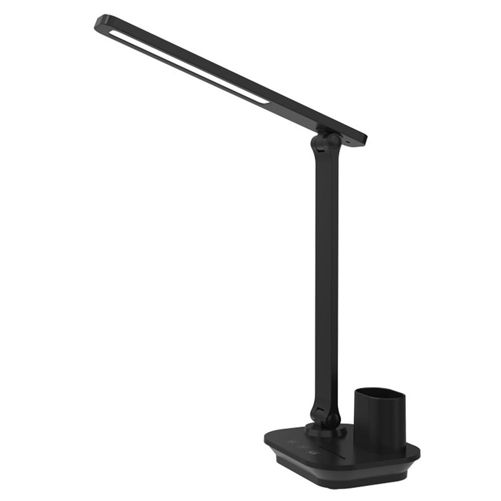 

TB-87SLI Battery Powered Folding LED Light 3 Color Temperature Stepless Dimming Night Light with Pen Holder Black