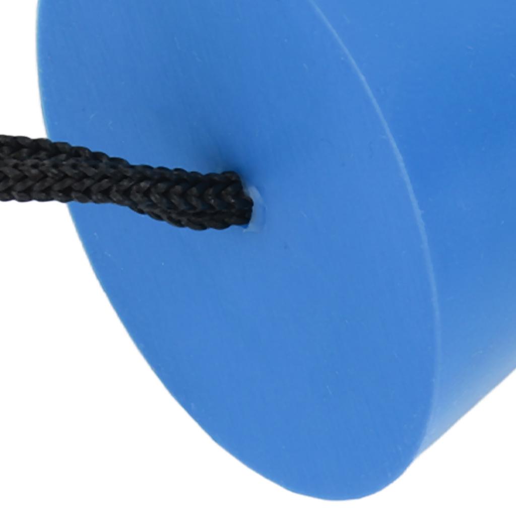 4pcs Scupper Plug Kit with Lanyard Flexible Silicone Drain Holes Stopper Bung   for Kayaks Canoes