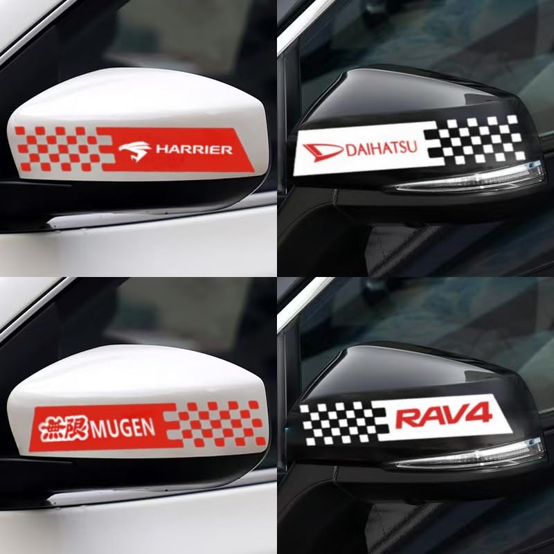 Sportovní-2 Samolepky, Zrcátko do auta, Reflexní samolepky, Samolepky na auto, Zpětné zrcátko do auta, Samolepky na boční zrcátka,