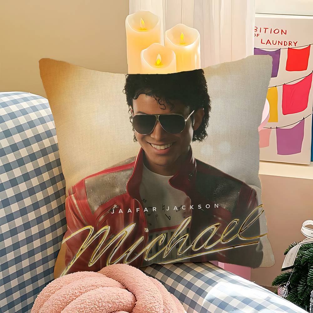 Pop Singer Michael Jackson Cushion Cover Pillow Cover Decor Pillowcase Printed Cushion Case For Couch