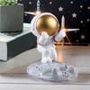 Cartoon-Astronauten-Schreibtischständer, Kreatives Ornament, Niedlicher Astronauten-Handyhalter, Praktisches kleines Objekt zur Schreibtischdekoration
