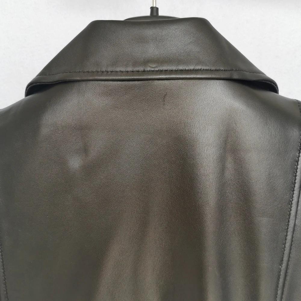 Maplesteed OVERSIZE Frauen Leder Jacke Lose 100% Weiche Schaffell Weibliche Natürliche Haut Mantel Frühling Herbst Plus Größe M486