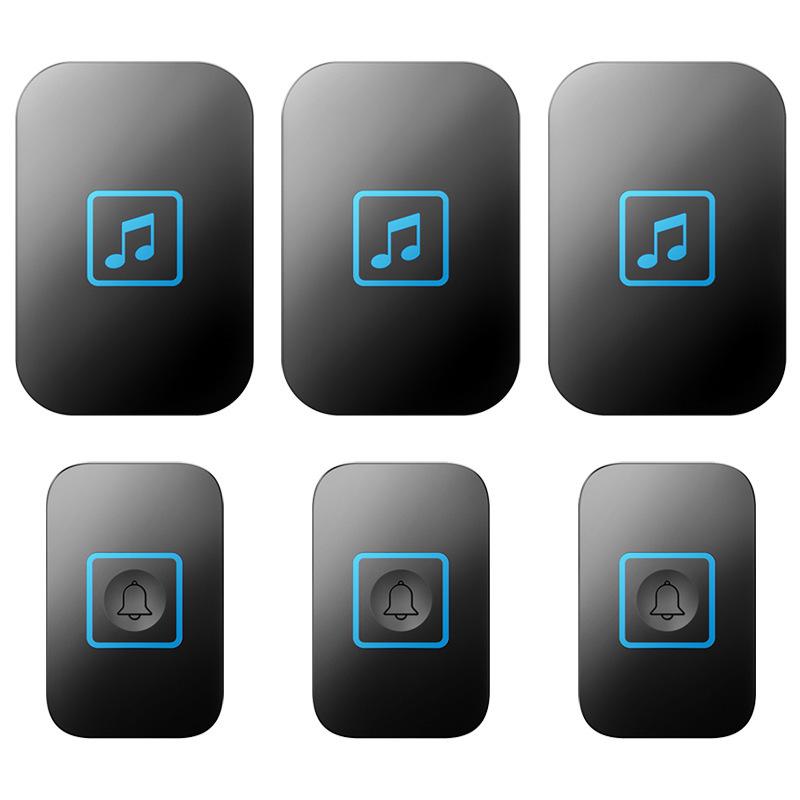 Smart Wireless Doorbell with Three Pagers and Electronic Music for Home Wireless Pager Smart Electronic Music Doorbell