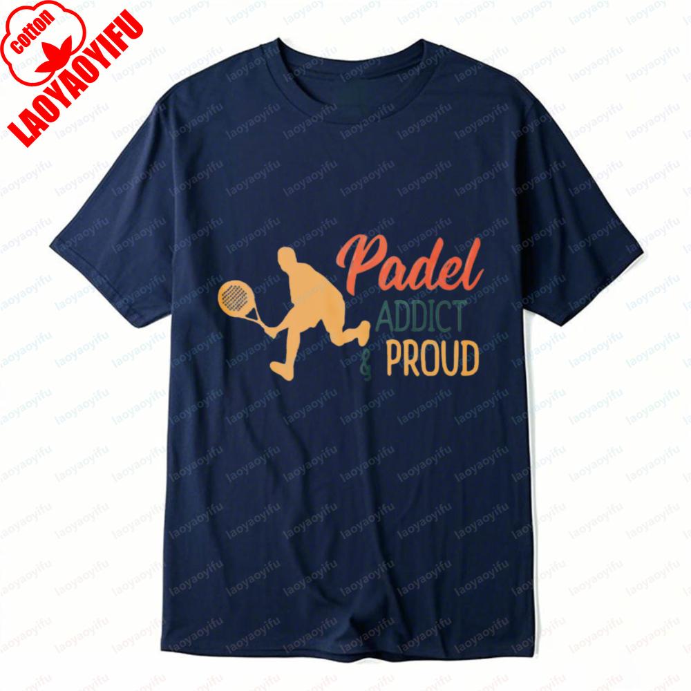Padel Addict Tee Proud Design Sporty Style Tops Tennis Summer Outdoors Casual Fashion Trendy T Shirt for Men Women Athletic Wear