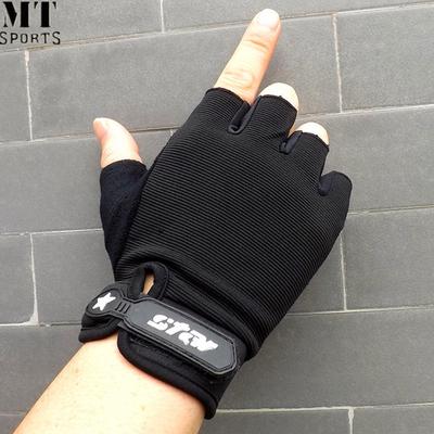 MT Sports Men Antiskid Gloves Sports Mittens Cycling Gloves Gym Fitness Half Finger Gloves