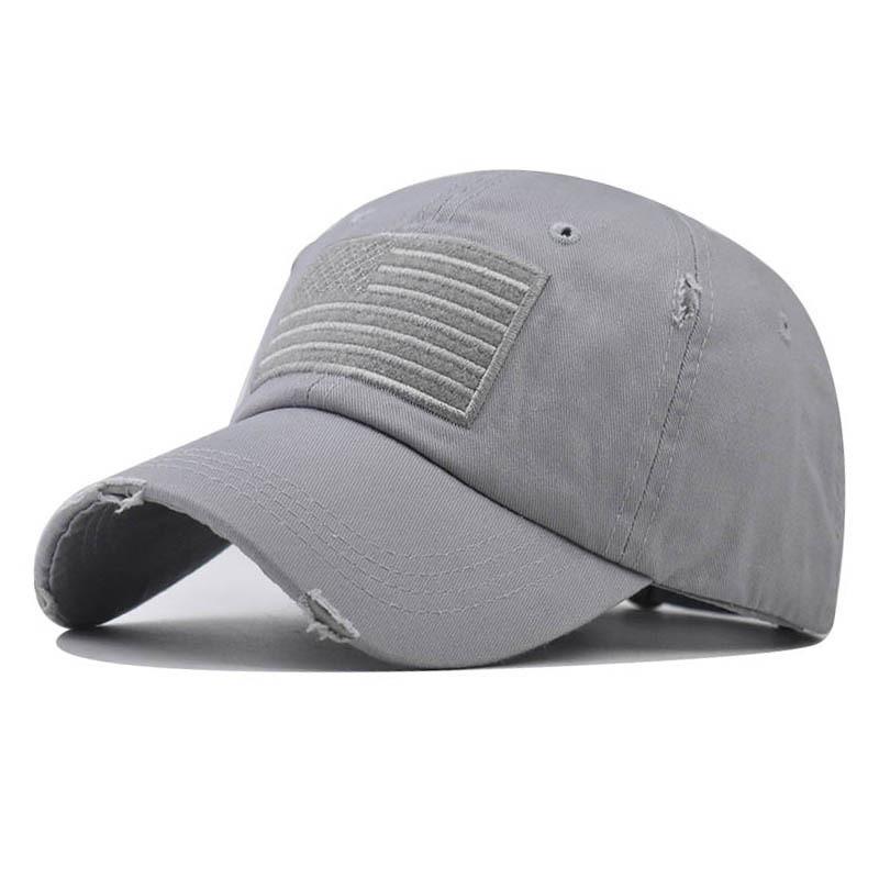 Old Hat Washed American Flag Baseball Hat Made Of Material Cotton