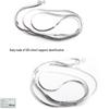 Unisex Sterling Silver Snake Chain: Minimalist Hip Hop Choker