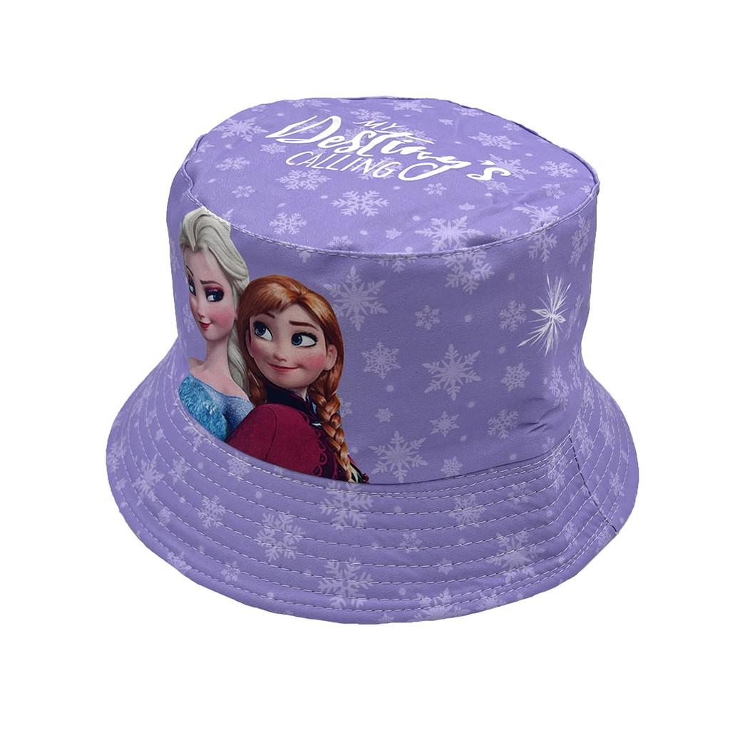 

Childrens Cartoon Sun Hat With Frozen Print And Breathable Polyester For Spring Summer Outdoor Play фиолетовый
