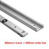 Juego de Rastril y Barra de Inglete de Aleación de Aluminio de Grado Profesional para Sierra de Mesa