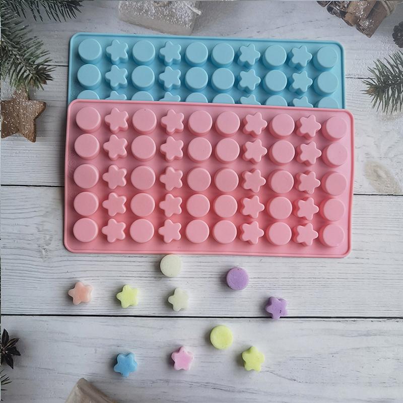 Mini Pentagram Silicone Chocolate Mold Jelly Block Bar Mold Kitchen Baking