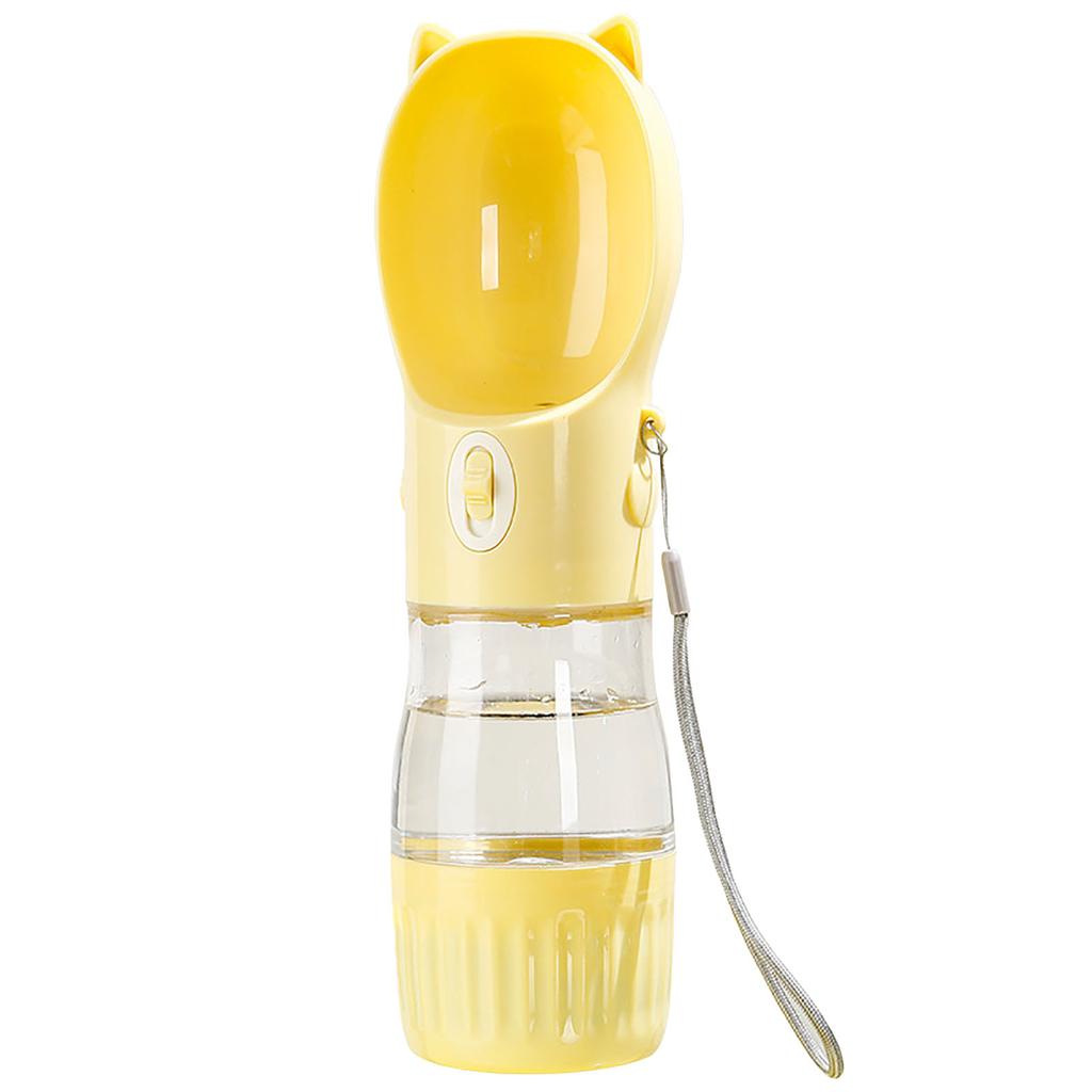Pet Water Food Bottle Leakage Proof Portable Dog Water Dispenser with Drinking Feeder for Travel Walking