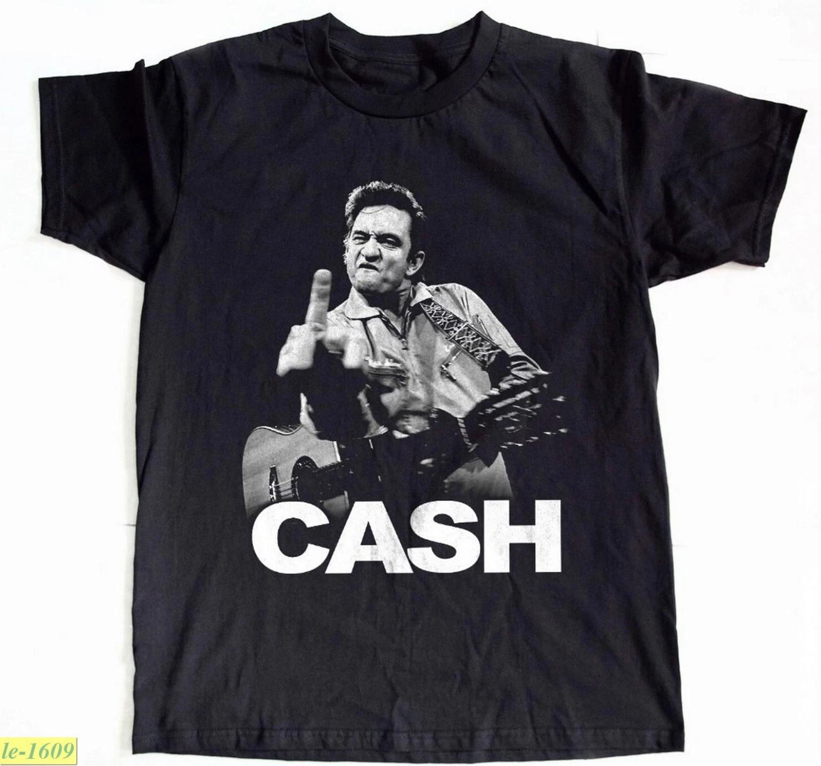 Johnny Cash Singer Black Unisex Heavy Cotton T-shirt Size S-5XL L