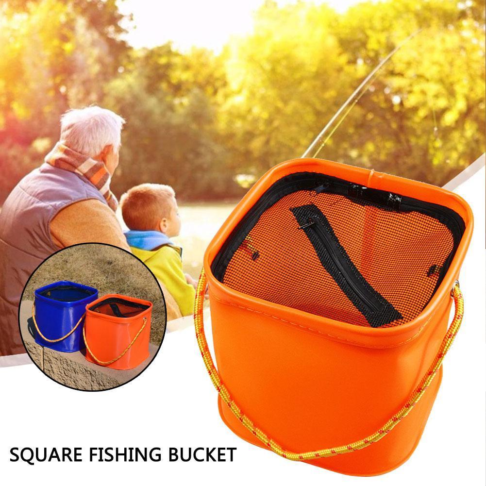 Folding EVA Water Pail Bucket Outdoor Foldable Waterproof Fishing Box