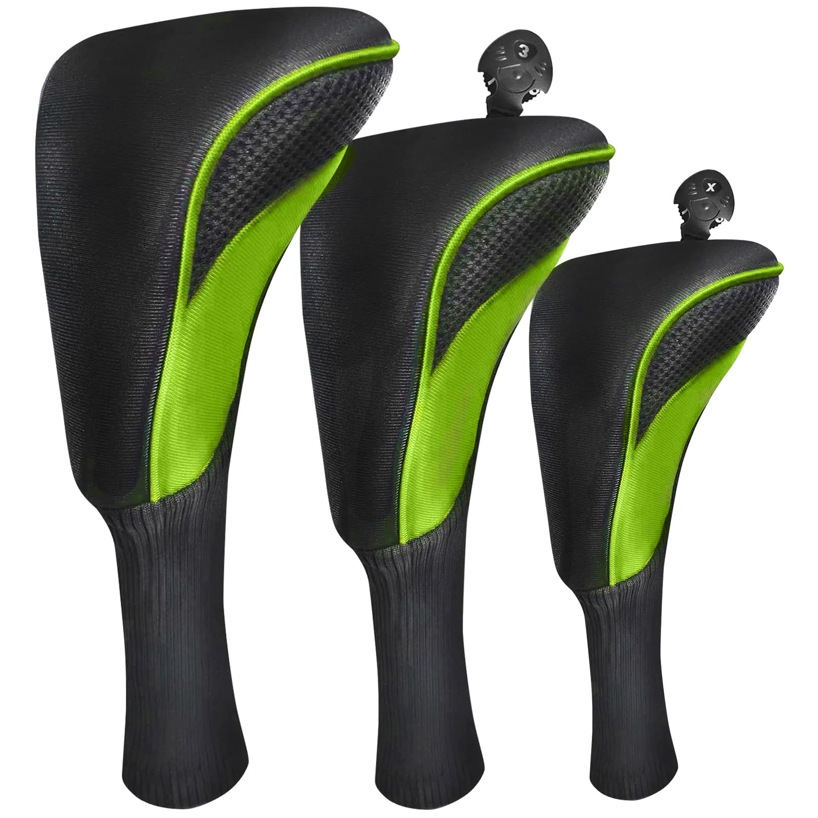 

Golf Club Head Cover and Protective Head Covers for 440cc and 460cc Golf Fairway and Utility Includes Conversion Quality Guarantee 3-Piece Set,